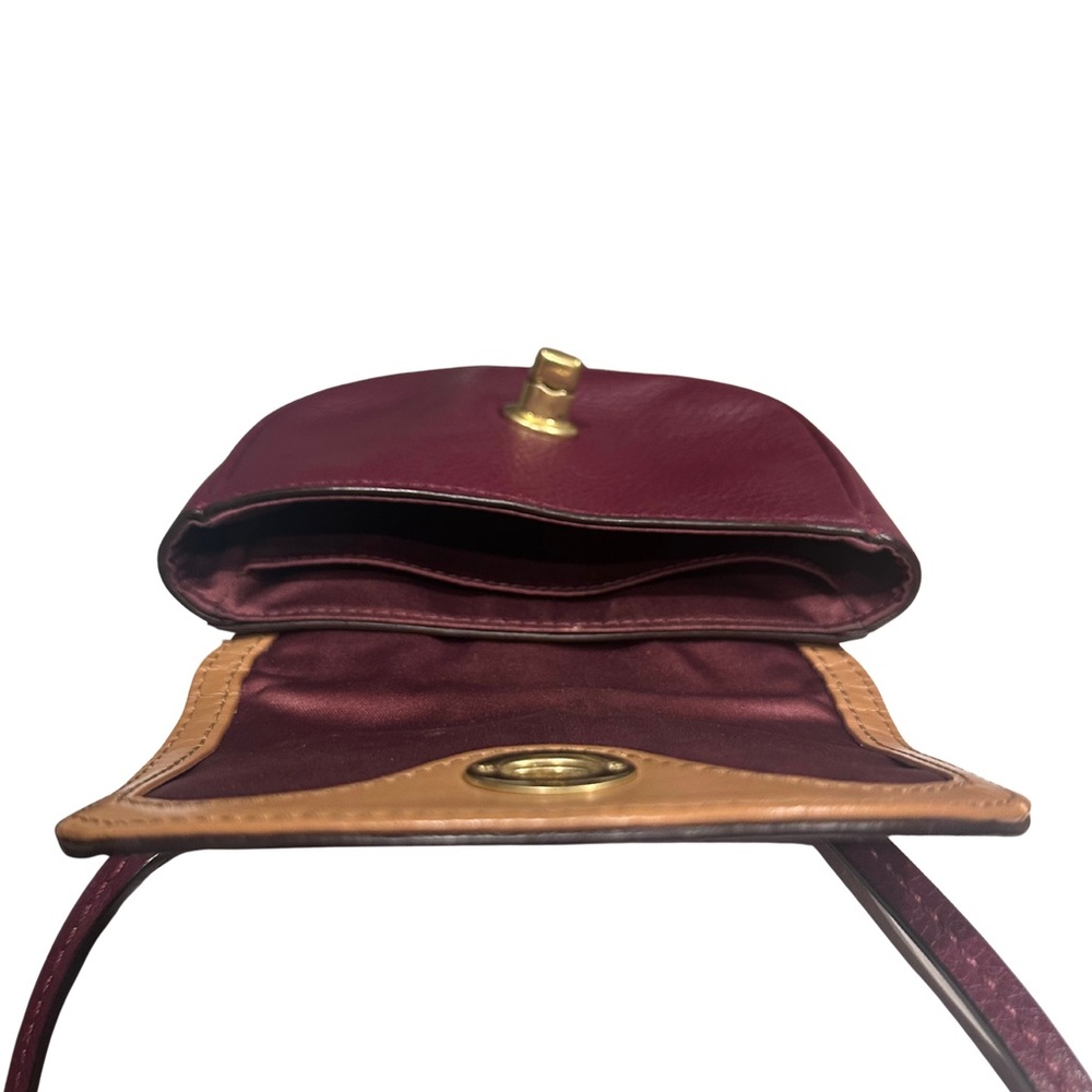 Coach Oxblood Small Leather Crossbody Bag Luxery - Picture 4 of 8